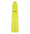Elisabetta Franchi Red Carpet Cedar Dress In Yellow