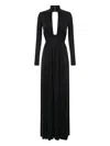 Elisabetta Franchi Red Carpet Draped Crossover Dress In Multi