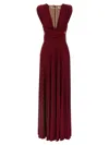 Elisabetta Franchi 'red Carpet' Dress In Burgundy