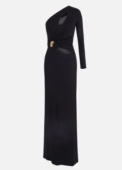 Elisabetta Franchi Red Carpet Long Dress In Black