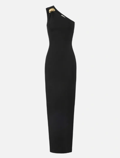 Elisabetta Franchi Red Carpet Dress In Black