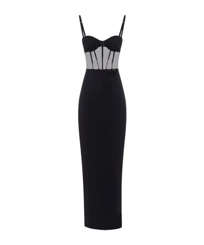 ELISABETTA FRANCHI STRAPLESS CORSET DRESS
