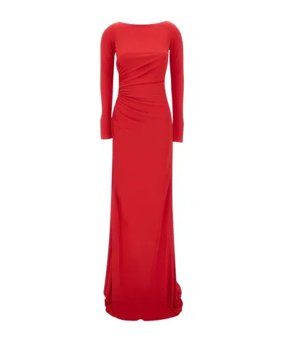 Elisabetta Franchi Red Carpet Jersey Dress