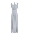 Elisabetta Franchi Lurex-detail Gown In Gray