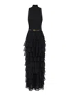 Elisabetta Franchi Dress In Black