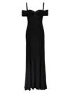 Elisabetta Franchi Red Carpet Crepe Jersey Dress With Corset