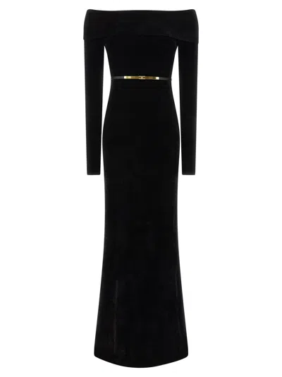 ELISABETTA FRANCHI RED CARPET DRESSES BLACK