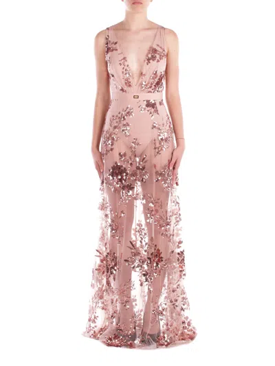 Elisabetta-franchi-red-carpet Elisabetta Franchi Red Carpet Dresses Pink In Rosa Chiari E Naturali
