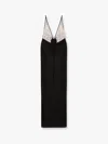 Elisabetta Franchi Red Carpet Embroidery Long Dress With Voile Inserts And Flowers Detail