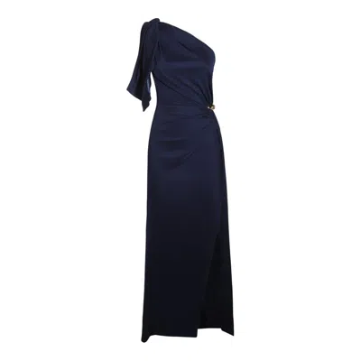 Elisabetta Franchi Long Dress In Blue