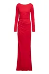 Elisabetta Franchi Red Carpet Jersey Dress In Red