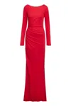 Elisabetta Franchi Red Carpet Jersey Dress In Red