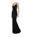 Elisabetta Franchi Cowl-effect Gown In Black