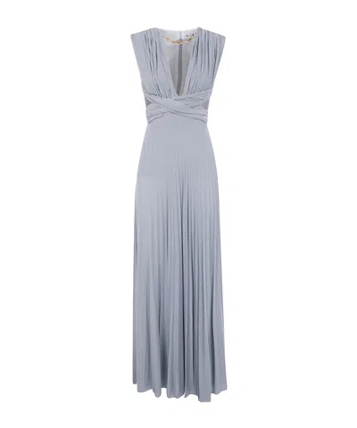 Elisabetta Franchi Red Carpet Lurex Jersey Dress