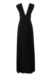 Elisabetta Franchi Red Carpet Lurex Dress In Black