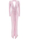 Elisabetta Franchi V-neck Maxi Dress In Pink