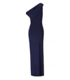 Elisabetta Franchi Red Carpet Oltremare Asymmetric Dress In Blue