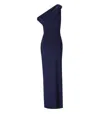 Elisabetta Franchi Red Carpet Oltremare Asymmetric Dress In Blue
