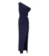 Elisabetta Franchi Asymmetric Red Carpet Dress In Blue
