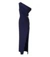Elisabetta Franchi Asymmetric Red Carpet Dress In Blue