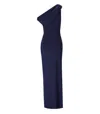 Elisabetta Franchi Red Carpet Oltremare Asymmetric Dress In Blue