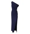 Elisabetta Franchi Red Carpet Oltremare Asymmetric Dress In Blue