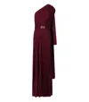 ELISABETTA FRANCHI ELISABETTA FRANCHI  RED CARPET ROUGE NOIR ONE SHOULDER DRESS