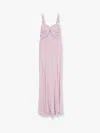 Elisabetta Franchi Red Carpet Stretch Viscose Long Dress