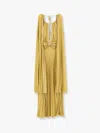 Elisabetta Franchi Red Carpet Viscose Blend Long Dress With Lurex Effect