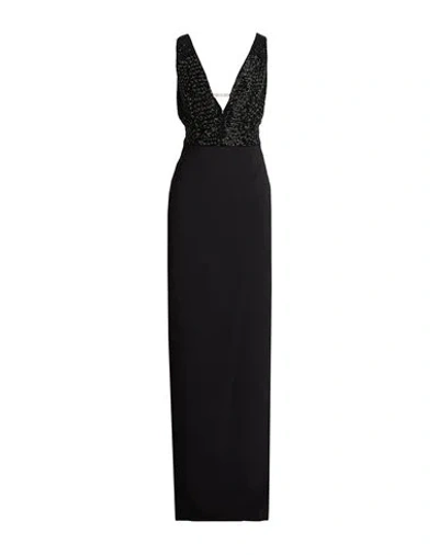 Elisabetta Franchi Red Carpet Woman Maxi Dress Black Size 10 Polyester