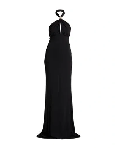 Elisabetta Franchi Red Carpet Woman Maxi Dress Black Size 10 Viscose, Elastane