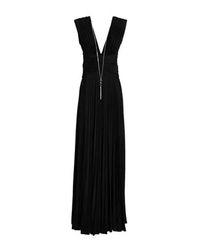 Elisabetta Franchi Red Carpet Woman Maxi Dress Black Size 2 Viscose, Polyester, Polyamide, Elastane