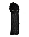Elisabetta Franchi Red Carpet Woman Maxi Dress Black Size 2 Viscose, Silk In Black