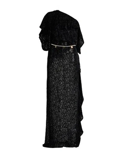 Elisabetta Franchi Red Carpet Woman Maxi Dress Black Size 2 Viscose, Silk