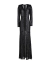 Elisabetta Franchi Red Carpet Woman Maxi Dress Black Size 4 Polyester, Elastane