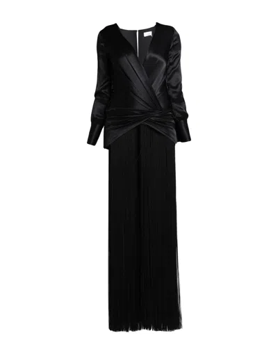 Elisabetta Franchi Long Dresses In Black