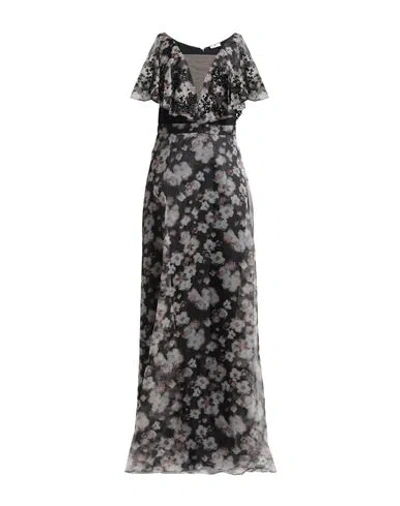 Elisabetta Franchi Red Carpet Woman Maxi Dress Black Size 6 Polyester, Polyamide