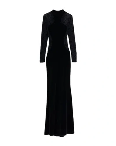 Elisabetta Franchi Red Carpet Woman Maxi Dress Black Size 8 Polyester, Elastane, Polyamide