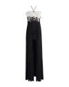 Elisabetta Franchi Red Carpet Woman Maxi Dress Black Size 8 Viscose, Elastane, Plastic, Polyamide
