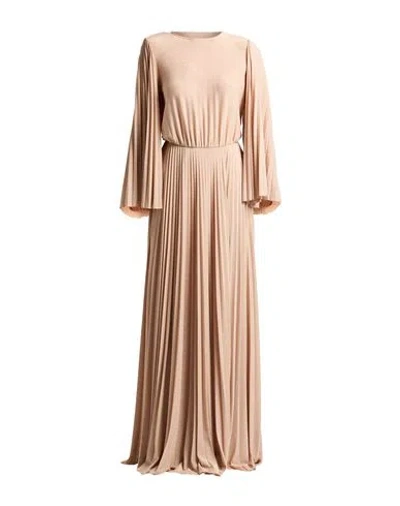 Elisabetta Franchi Red Carpet Woman Maxi Dress Blush Size 6 Viscose, Polyester, Polyimide, Elastane