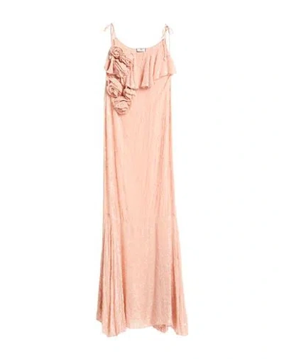 Elisabetta Franchi Red Carpet Woman Maxi Dress Blush Size 6 Viscose, Silk In Pink