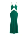 Elisabetta Franchi Red Carpet Woman Maxi Dress Emerald Green Size 8 Polyester, Elastane, Polyamide