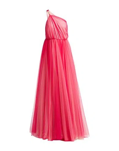 Elisabetta Franchi Red Carpet Woman Maxi Dress Fuchsia Size 4 Polyamide In Pink