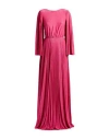 Elisabetta Franchi Red Carpet Woman Maxi Dress Fuchsia Size 4 Viscose, Polyester, Polyamide, Elastan