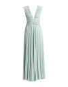 Elisabetta Franchi Red Carpet Woman Maxi Dress Light Green Size 8 Viscose, Polyester, Polyamide, Ela