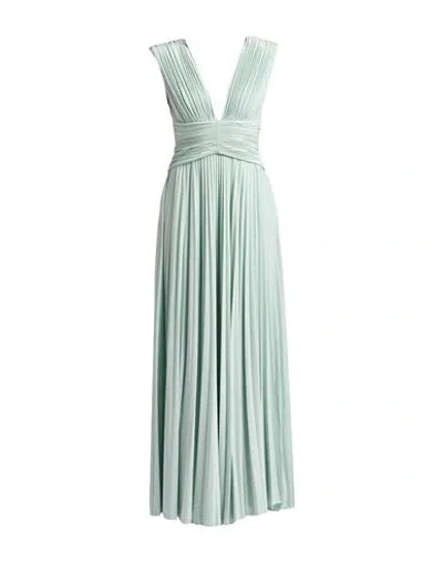 Elisabetta Franchi Red Carpet Woman Maxi Dress Light Green Size 8 Viscose, Polyester, Polyamide, Ela