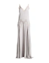 Elisabetta Franchi Red Carpet Woman Maxi Dress Light Grey Size 6 Viscose, Cotton, Polyamide In Grey