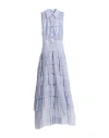 Elisabetta Franchi Red Carpet Woman Maxi Dress Lilac Size 6 Viscose, Polyester In Purple