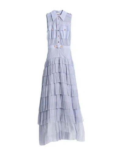 Elisabetta Franchi Red Carpet Woman Maxi Dress Lilac Size 6 Viscose, Polyester In Purple