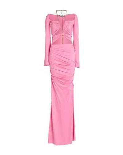 Elisabetta Franchi Red Carpet Woman Maxi Dress Pink Size 6 Viscose, Elastane